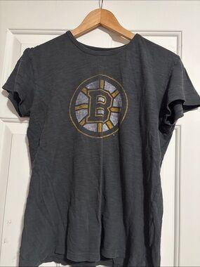 Boston Bruins Gray Logo Tee